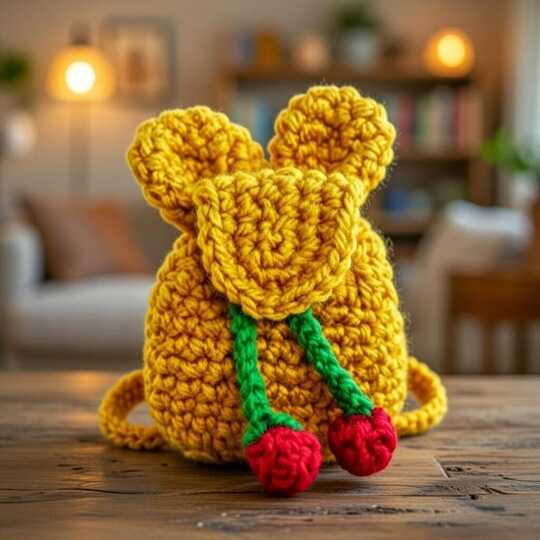 Crochet Mini Backpack Keychain Pattern – Cute DIY Bag Charm PDF + Video