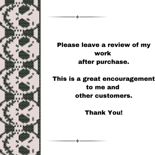 Skeleton Waves Peyote Stitch Bracelet