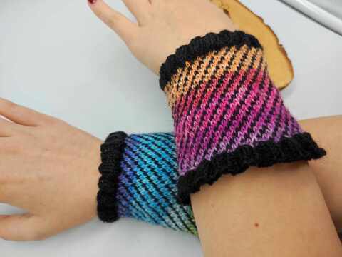 Pulswärmer, Handstulpen, Stulpen Strickanleitung