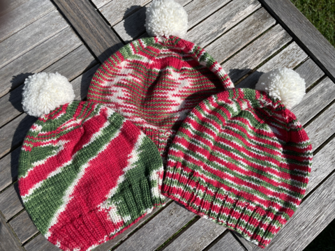 Strickanleitung: Weihnachtsmützen "Es wird schon wieder Weihnachten"