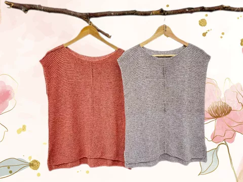 Strickanleitung | NIZZA Shirt & Slipover | nahtlos | 9 Größen