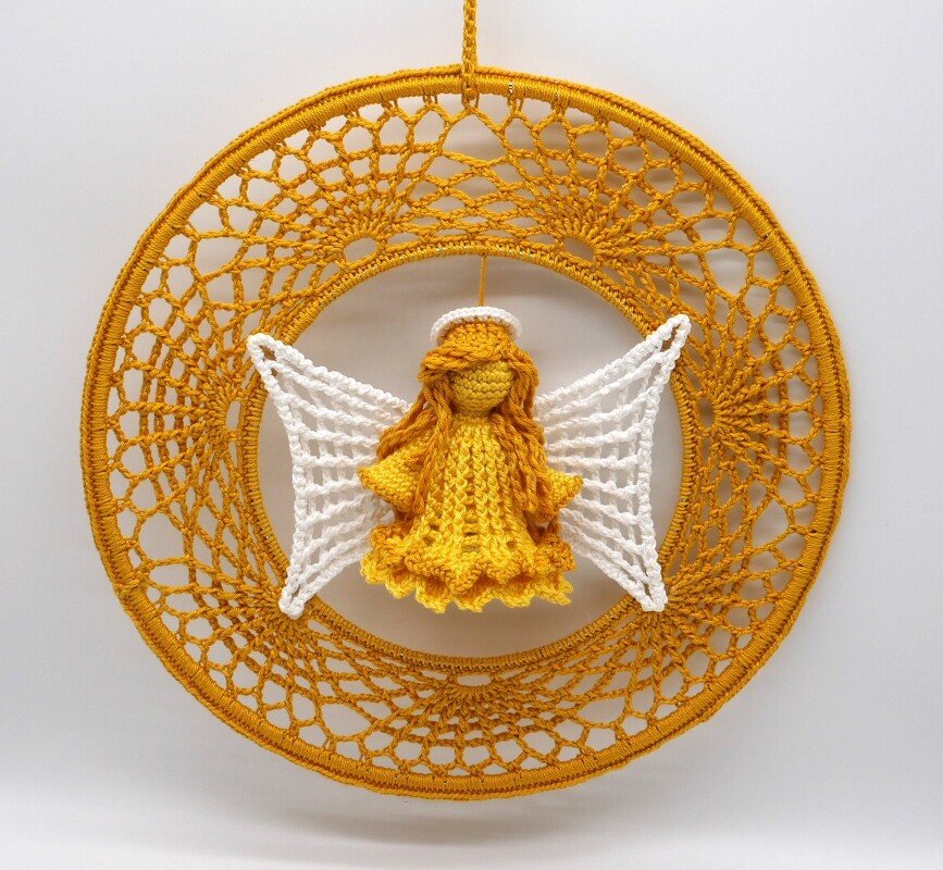 Häkelanleitung Engel auf Ringen / Schutzengel Mandala - Bild 8