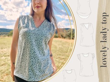 lovely lady top 34-58 Oberteil Shirt Damen Frauen Schnittmuster Businesstop