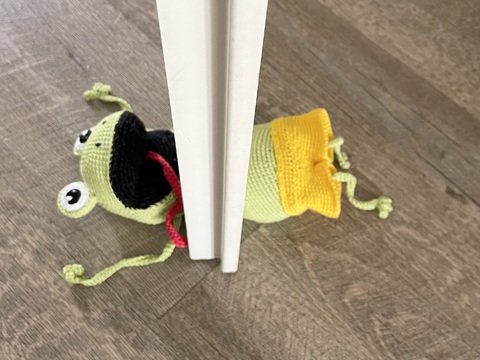 Häkelanleitung Frosch Türstopper