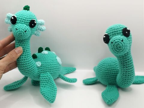 Seeungeheuer oder Dino - Häkelanleitung von NiggyArts