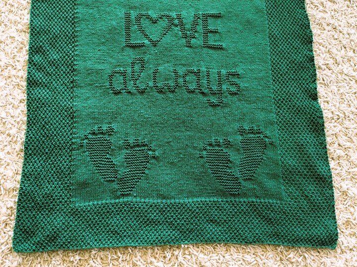Strickanleitung Babydecke "Love Always" - einfach