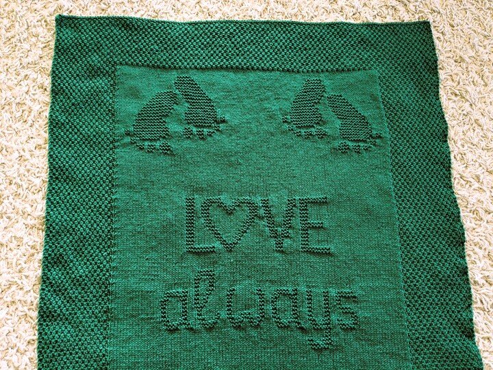 Strickanleitung Babydecke "Love Always" - einfach