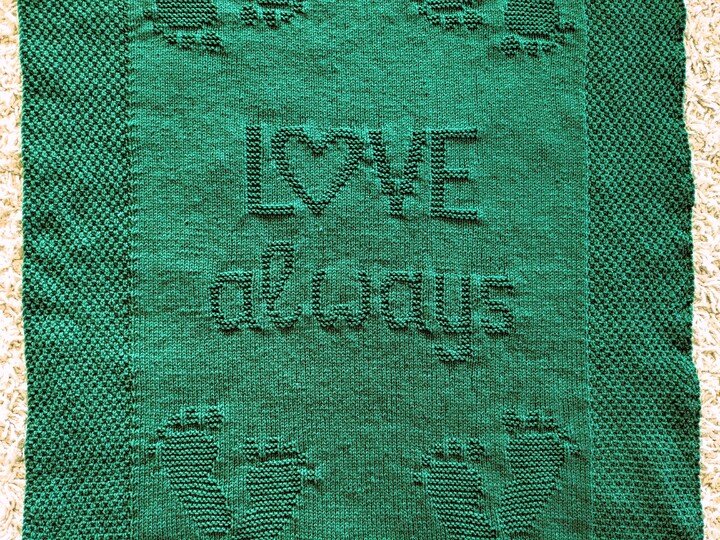 Strickanleitung Babydecke "Love Always" - einfach