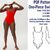 One-piece Swimsuit Pattern Square-Neck Swimsuit Pattern Swimsuits Patterns