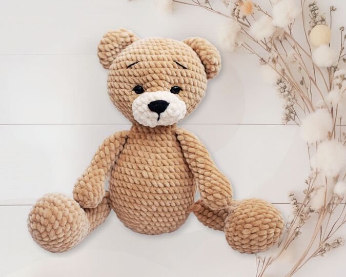 Häkelanleitung: Teddybär | 36cm