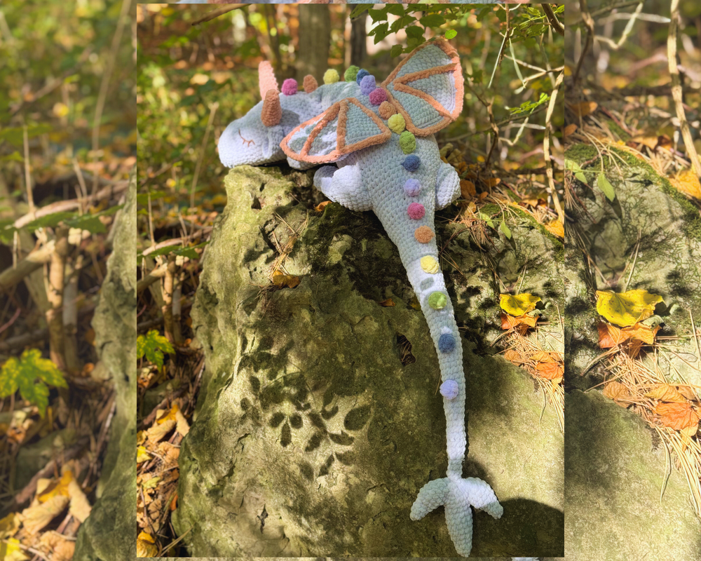 Crochet Pattern: XXL fairy dragon | 1,2m | 47" - Image 3