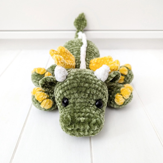 No-Sew Dragon - Amigurumi Crochet Pattern (in ENG, DE)