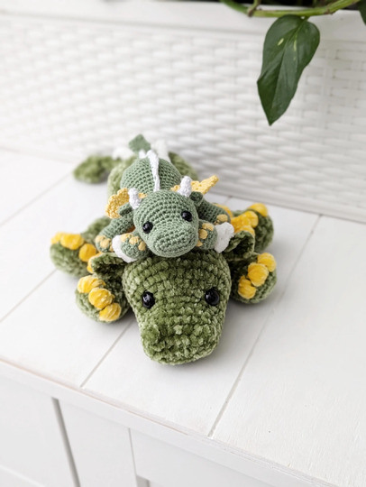 No-Sew Dragon - Amigurumi Crochet Pattern (in ENG, DE)
