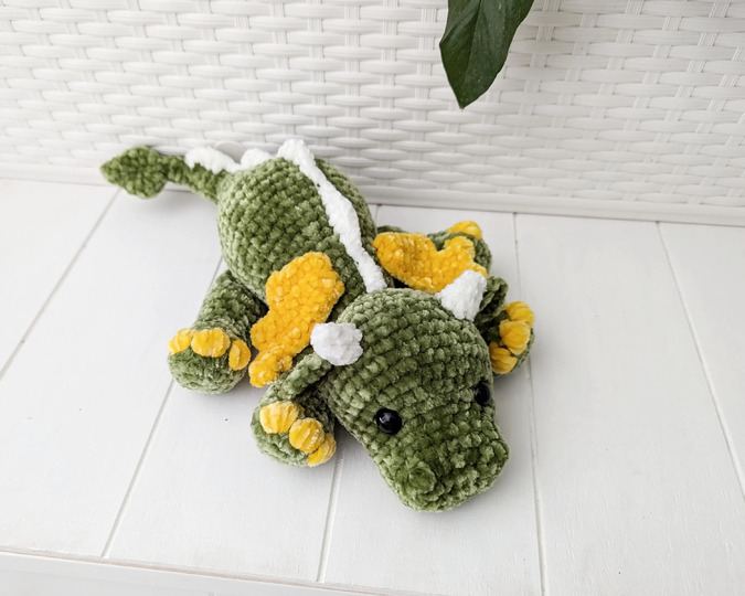 No-Sew Dragon - Amigurumi Crochet Pattern (in ENG, DE)