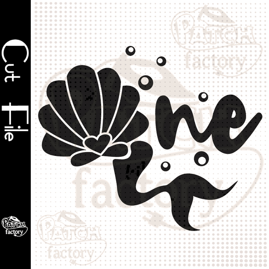 Plotterdatei, Schnittvorlage Erster Geburtstag, One, Meerjungfrau