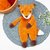 Crochet Fox lovey pattern, Fox snuggler, low sew, comforter toy, baby secur
