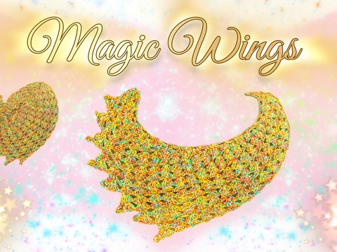 Magic Wings-Häkelanleitung für ein hübsches asymmetrisches Tuch