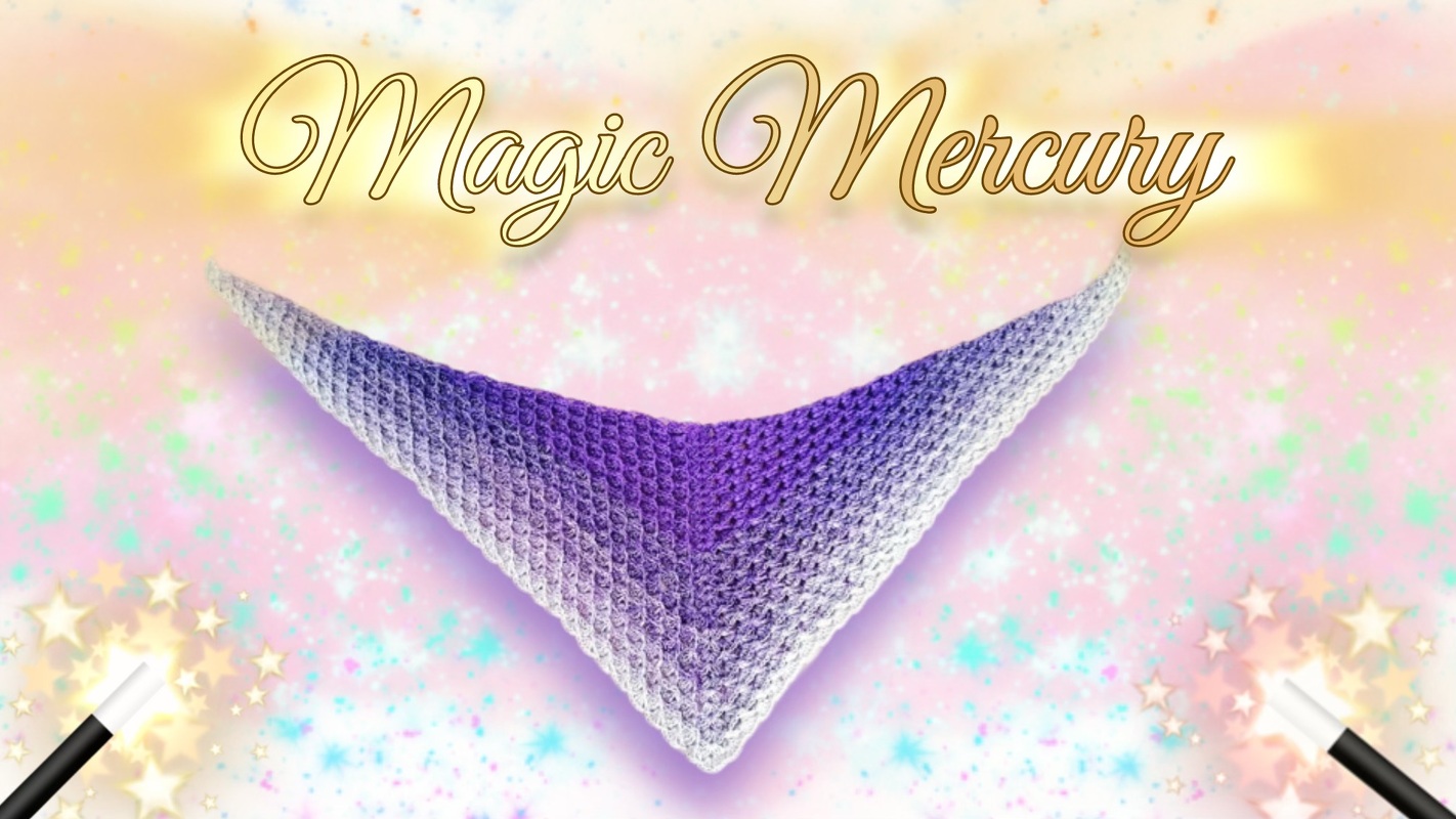 Magic Mercury-Häkelanleitung für ein hübsches Dreieckstuch