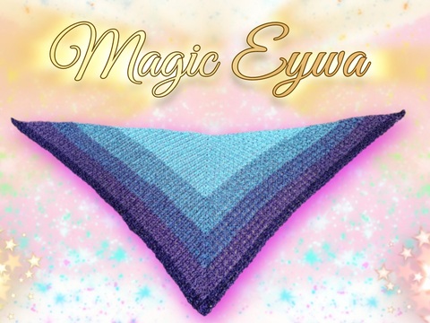 Magic Eywa-Häkelanleitung für ein wunderschönes Dreieckstuch