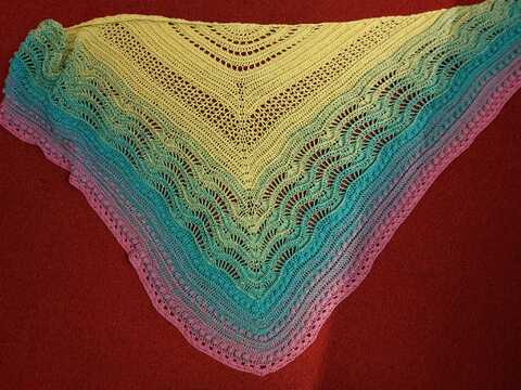 CAL Dreieckstuch Baharya gemeinsam aus einem Bobbel (1500m) häkeln