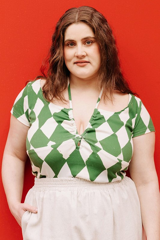 Neckholder top pattern, sewing T-shirt with gathers, Easy - Image 5