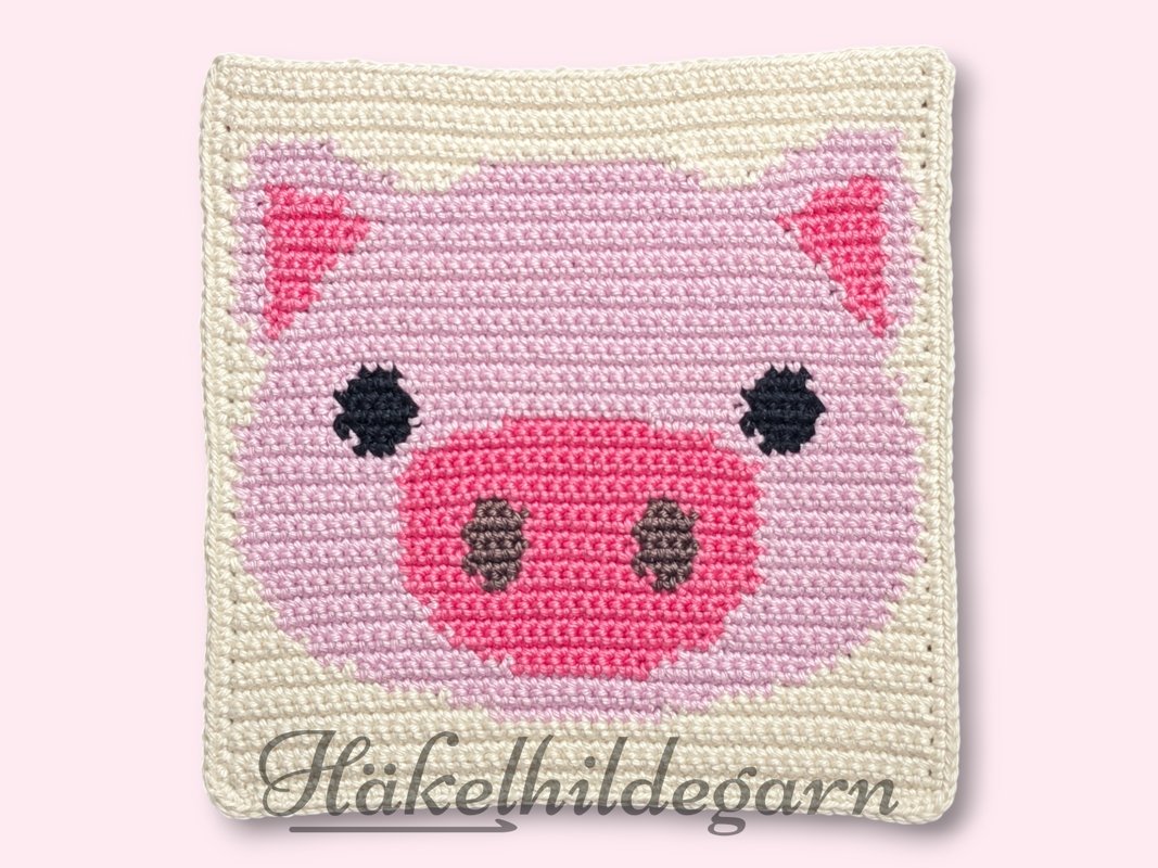 Häkelanleitung Schwein im Quadrat - Bild 3