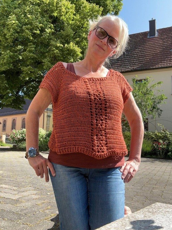 Häkelanleitung für den RVO Pullover Sommerstroh - Bild 22