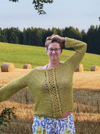Häkelanleitung für den RVO Pullover Sommerstroh