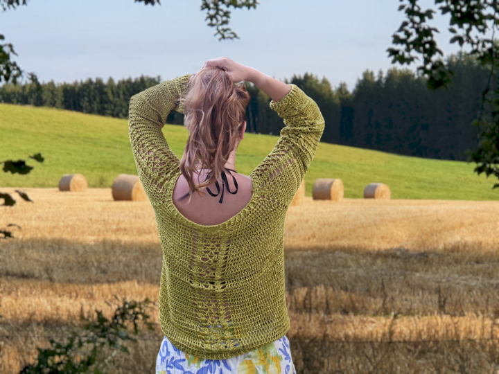 Häkelanleitung für den RVO Pullover Sommerstroh