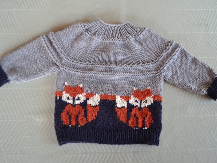 Baby Pullover FOXY * Strickanleitung * 3 Größen