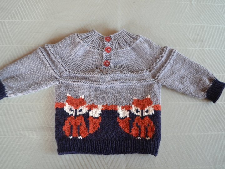 Baby Pullover FOXY * Strickanleitung * 3 Größen