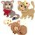 Kitty set crochet pattern applique
