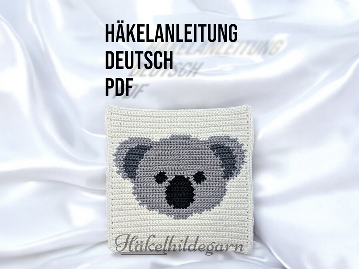Koala auf Quadrat zur Herstellung von Decken, Kissen und vielem mehr
