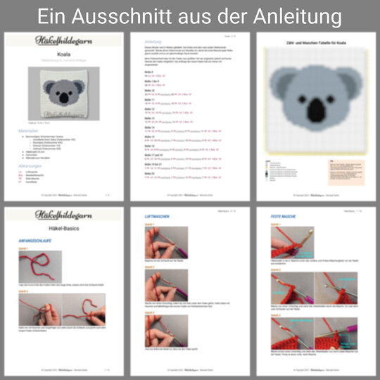 Koala auf Quadrat zur Herstellung von Decken, Kissen und vielem mehr