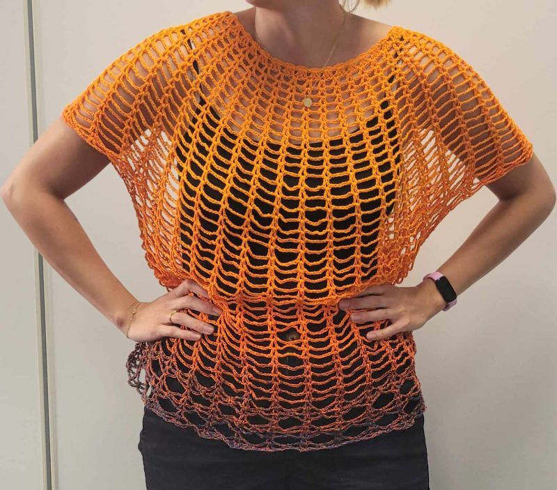 Häkelanleitung luftiges Netzshirt Airy - Bild 16