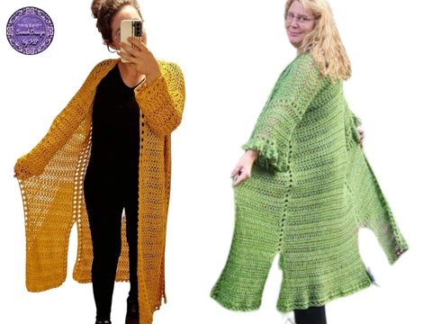 Häkelanleitung Jacke oder Mantel Gina