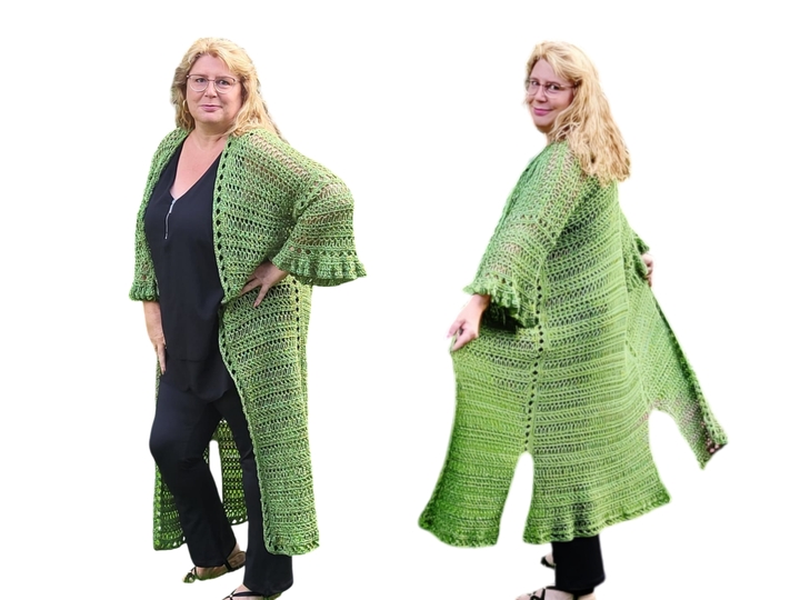 Häkelanleitung Sommer-Mantel Gina
