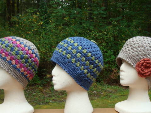 Granny Stitch Beanies - A-102a