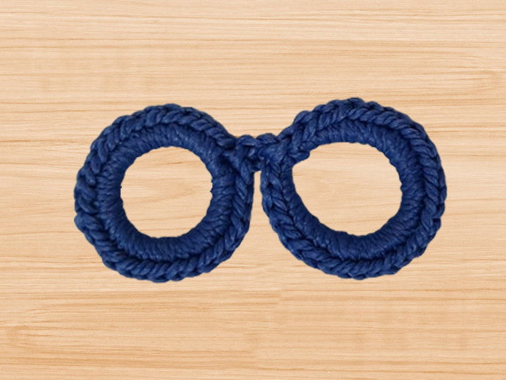 Crochet eye glasses bookmark Pattern
