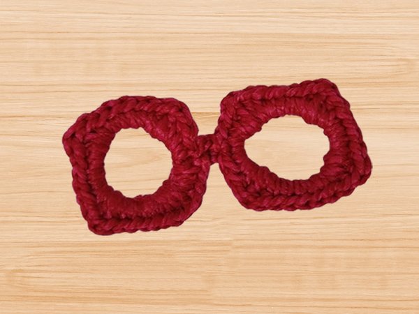 Crochet eye glasses bookmark Pattern