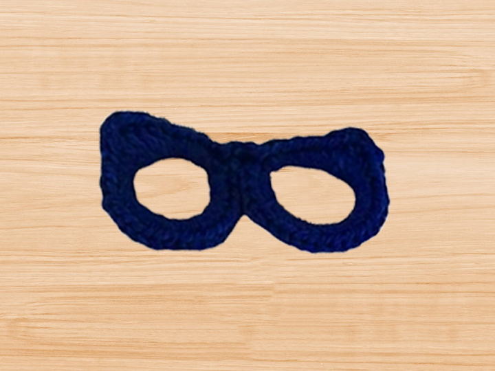 Crochet eye glasses bookmark Pattern