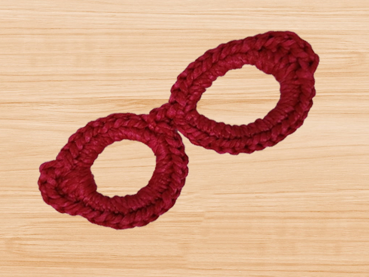 Crochet eye glasses bookmark Pattern