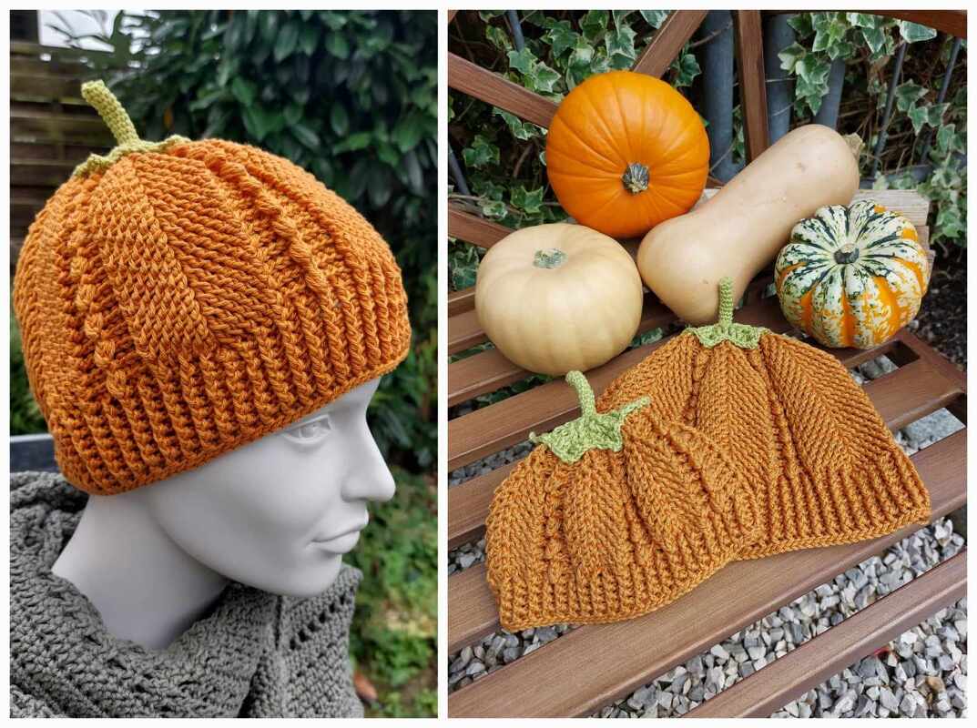 Kürbis Mütze "Kürbi" Häkelanleitung für alle Größen