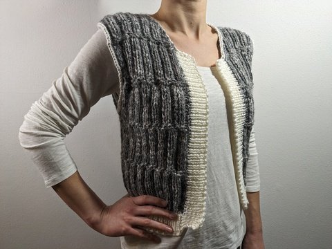 Strickanleitung Kuschelige Weste