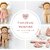 DIY Waldorf classic doll 7 inch/18 cm tall. PDF sewing pattern and tutorial