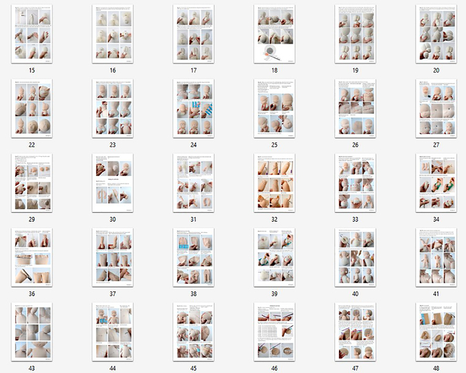 DIY Waldorf doll 11''/28cm tall. PDF pattern and tutorial.