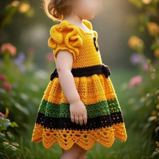 Crochet Baby Dress Pattern – PDF + Video Tutorial