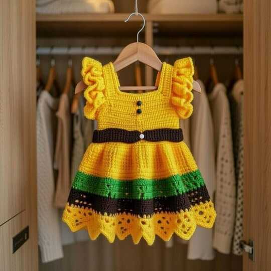 Crochet Baby Dress Pattern – PDF + Video Tutorial