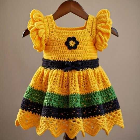 Crochet Baby Dress Pattern – PDF + Video Tutorial