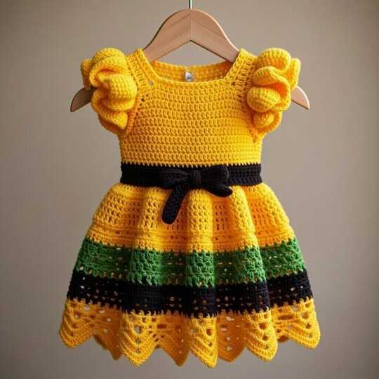 Crochet Baby Dress Pattern – PDF + Video Tutorial